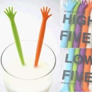 Cute Help Me Drink Stirrer Muddler（22cm x 5 pcs）趣緻救命攪拌棒一盒5支