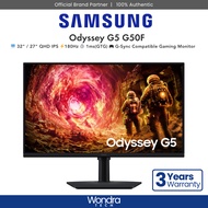 [FAST SHIP]Samsung Odyssey G5 G50F | 32" / 27"" QHD | IPS | 1ms(GTG) | 180Hz | G-Sync Compatible | G