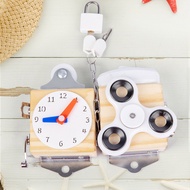 Busy Board Montessori Children's Educational Early Learning Box Montessori Teaching Aids Busy Block 