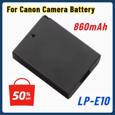 860mAh LP-E10 Camera Battery for Canon 1100D 1200D 1300D 1500D 3000D KISS X50 X70 X80 EOS Rebel T5 T