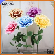 KKGOO Giant Photography Props, Large Size 50cm PE Foam Artificial Rose,  Rose Branch PE Foam Simulat