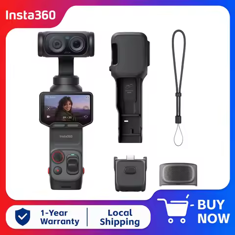 Insta360 Luna Ultra 8K Vlogging Camera Dual Leica Lenses, 1" Sensor, 12X Zoom, Detachable 2" Touchsc