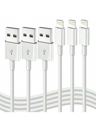 1-4入組/包 6.6ft [200cm] Lightning Usb 轉 Lightning 數據線,快速充電充電線,兼容 Iphone 14 13 12 11 Pro Max Xr Xs X 8 7 6 Plus Se Ipad