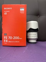 完美無瑕 全套有盒 (香港行貨)  Sony FE 70-200 70-200mm F4 II G OSS Macro 第二代