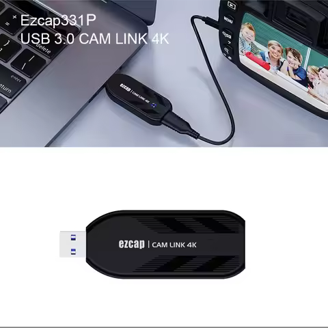 Cam Link 4K HDMI To USB 3.0 video Capture Card for DSLR Camcorder Action Cam PC 1080P60 or 4K60Hz Li