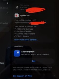 有apple care+ ipad mini 7 256 gb wifi 充電71次 (A17pro)