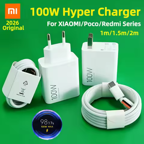 Original Xiaomi 17 Pro Max Ultra Fast Charger 100w 90w Poco X8 M8 Pro F8 Hypercharge Adapter Redmi N