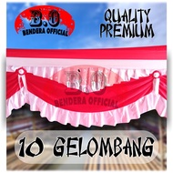 PREMIUM QUALITY BACKGROUND FLAG 10 WAVES (8.3 METERS)