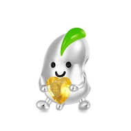 Gnoce Cute Bean Embraces Birthstone Heart Charm