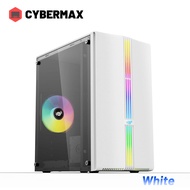 YGT Gaming Pc Case Mirco ATX/ITX Tempered Glass Case White/Black RGB Desktop Computer Case