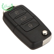 3 Button Replacement Keyless Entry Remote Car Flip Key Shell Fob Case for Jetta Beetle