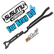Susumu 碳纖維遙控車改裝零件 2.0mm Graphite Upper Deck For Xray X4 2022 2023