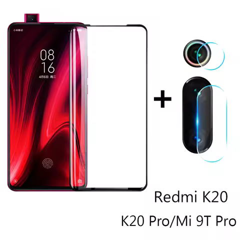 2 in1 Protective Glass For Xiaomi Mi 9T 10T 11T K20 Pro Camera Screen Protector Film Lens Tempered G