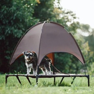 Outdoor Adventure and Camping Elevated Pet Bed Dog Bed with Shade Tent dog house cat house
