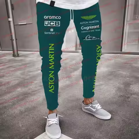 Fernando Alonso 14 Kits Men Woman Unisex Summer Pants Aston Martin Racing Training Suit Aston Martin