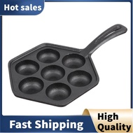 Cast Iron Stuffed Nonstick StuffedPancake Pan,Munk/Aebleskiver,House Cast Iron Griddle for Various S