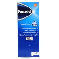 Panadol Optizorb Caplet 500mg 36 Tablets Help Reduce Symptoms of Pain & Fever / Body Immune System G
