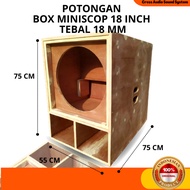 CUT Box Sound System Speaker Subwoofer Miniscope 18 Inch Plywood 18mm
