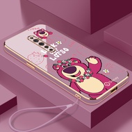 Casing OPPO reno oppo reno 2 oppo reno 2F oppo reno 3 oppo reno 3 pro Phone Case lotso Silicone pretty Phone Case Send Lanyard