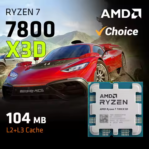 New AMD Ryzen 7 7800X3D CPU RYZEN Processor 8 Core 16 Thread 120W 5nm Socket AM5 Procesador 라이젠 проц