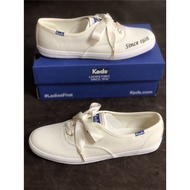 KEDS2021 summer new style all-match comfortable simple casual canvas shoes milky white solid color white shoes design ni good