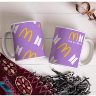 BTS KPOP MUG GLASS - THE BTS MEAL - SOUVENIR (FREE BTS STICKERS)