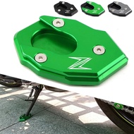 CNC Kickstand สำหรับ Kawasaki Z650 Z800 Z900 Z900RS Z1000 Z1000SX ER-6N Verysy1000รถจักรยานยนต์ Plate แท่นขาตั้ง Enlarger