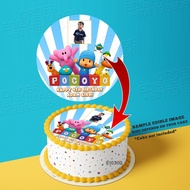 Printing EI Custom Image Pocoyo Edible Image Print Cake Photo Icing Paper Birthday Sticker Kek Toppe