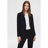 PRELOVED G2000 Woman Slim Fit Black V-Neck Buttons Blazer Formal Outer Office Work Fashion Women