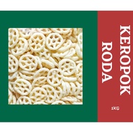 KEROPOK RODA 1KG | KEROPOK TAYAR | KUDAPAN | KEREPEK | BORONG