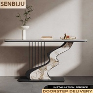 SENBIJU Slab Entryway Table Creative Fashionable Wall-mounted Decorative Cabinet Artistic Hallway Co