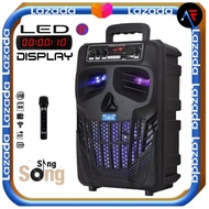 Speaker Bloutooth Karaoke Ukuran Jumbo Termurah/Salon Bloutooth Terbesar 8 in Super Bass/Salaon Blou