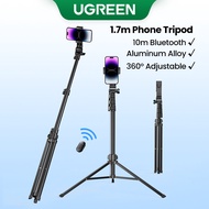 UGREEN Phone Tripod Stand Foldable Aluminum Phone Holder Universal Tripode Travel Mount for Gopro iPhone Samsung Xiaomi Huawei