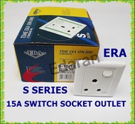 ERA S-15/1GS 1G 15A SWITCH SOCKET OUTLET