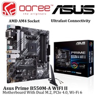 ASUS PRIME B550M-A WIFI II AM4 MOTHERBOARD COMBO AMD AM4 RYZEN 5 5500 / AM4 RYZEN 5 5600G - MAINBOAR
