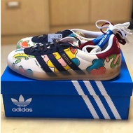 2024 Adidas Sean Wotherspoon X Originals Gazelle Sneakers Rendah untuk Lelaki dan Wanita, Warna Puti