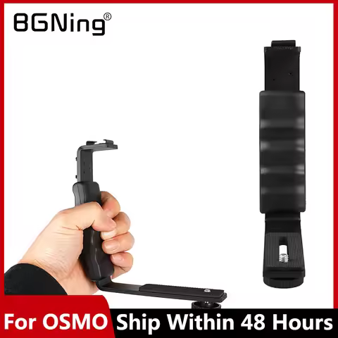 Camera Stand L-shaped Angle 2Shoe Flash Bracket DV Bracket Tray Dual Cold Shoe Flash Bracket for OSM