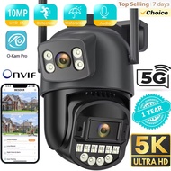 Kamera 8mp 5k Luar Dwi Lensa Skrin Dwi 5g Wifi Kamera Ai Penjejakan Keselamatan Perlindungan Keselam