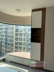 🟣睡房床尾櫃衣櫃書檯一體窗台設計訂造儲物櫃簡約經濟ロッカー