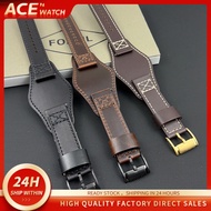 For FOSSIL 22mm Men's watch leather strap Integrated wrist strap match JR1495 JR1511 JR1510