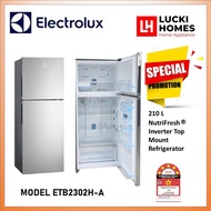 PETI SEJUK ELECTROLUX ETB2302H-A FRIDGE 210 L NutriFresh® Inverter Top Mount Refrigerator 10 YEARS W