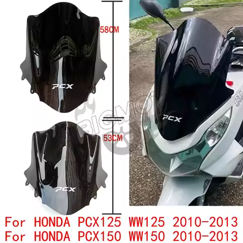 PCX 150 125 Motorcycle Windshield Windscreen For HONDA PCX125 WW125 PCX150 WW150 2013 2012 2011 2010