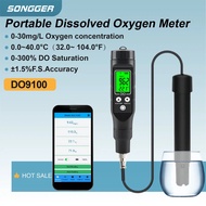 DO9100 Dissolved Oxygen Meter 0-30 mg/L Digital DO Tester ATC Probe Dual Point Calibration IP67 Wate