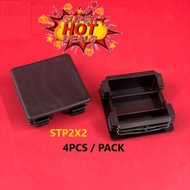 READY STOCK 2 Inch Square Plastic Plug, Tubing Post End Cap, Chair Glide STP2X2