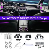 64 Colours Ambient Light For Mercedes Benz W205 X253 GLC Coupe C43 C63s Car LED Turbine Vents Speake