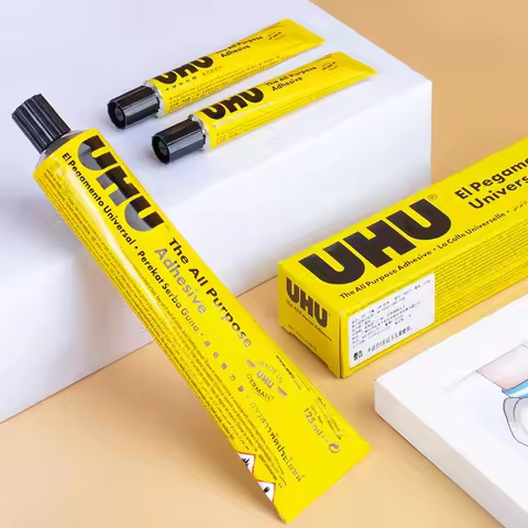 UHU All Purpose Transparent Adhesive Glue Extra Strong Clear Glue Handmade Model Glue Fabric Leather