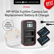 [KingMa] NP-W126 Camera Replacement Set / Charger / Battery for Fujifilm Cameras using W126 / W126s 