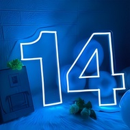 1pc multicolored DIY Number '4' Logo USB Powered LED Music Board Neon Sign,EasyHang NeonLight forVal
