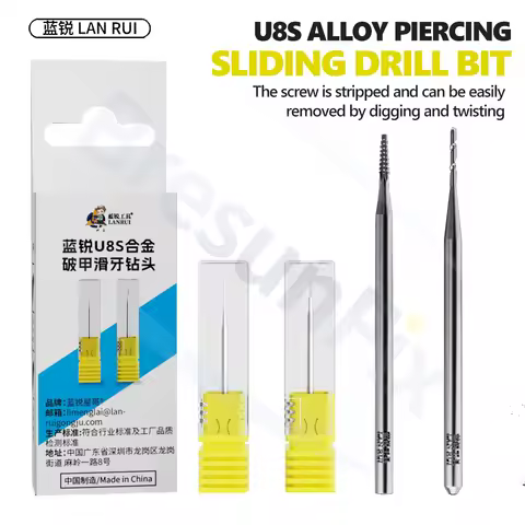 LANRUI U8S Alloy Piercing Sliding Drill Bit for Mobile Phone Repair Alloy Piercing Sliding Drill Bit