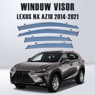 ZR For 4PC Window Visor For Lexus NX200 NX300 NX300h Car Smoke Window Sun Rain Exterior Visor Deflec